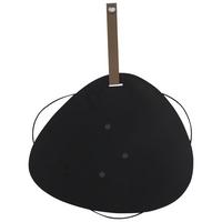 Magnetická tabule LEAN - černá, kov/textil (50/44,5/0,5cm) - Mömax