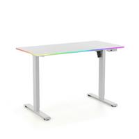 SCHREIBTISCH Worktime Weiß L: 120cm - Weiß, MODERN, Holz/Metall (120/60/72-118cm) - MID.YOU