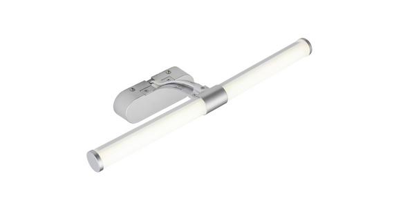 LED-Wandleuchte Sinan 1-Flammig - Silberfarben, MODERN, Kunststoff/Metall (40/16,8/9,6cm) - Luca Bessoni