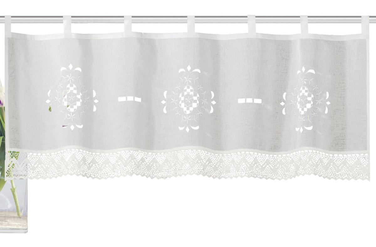 Kurzgardine Alegra Cafehaus - Weiß, KONVENTIONELL, Textil (120/45cm) - Schmidt W. Gmbh