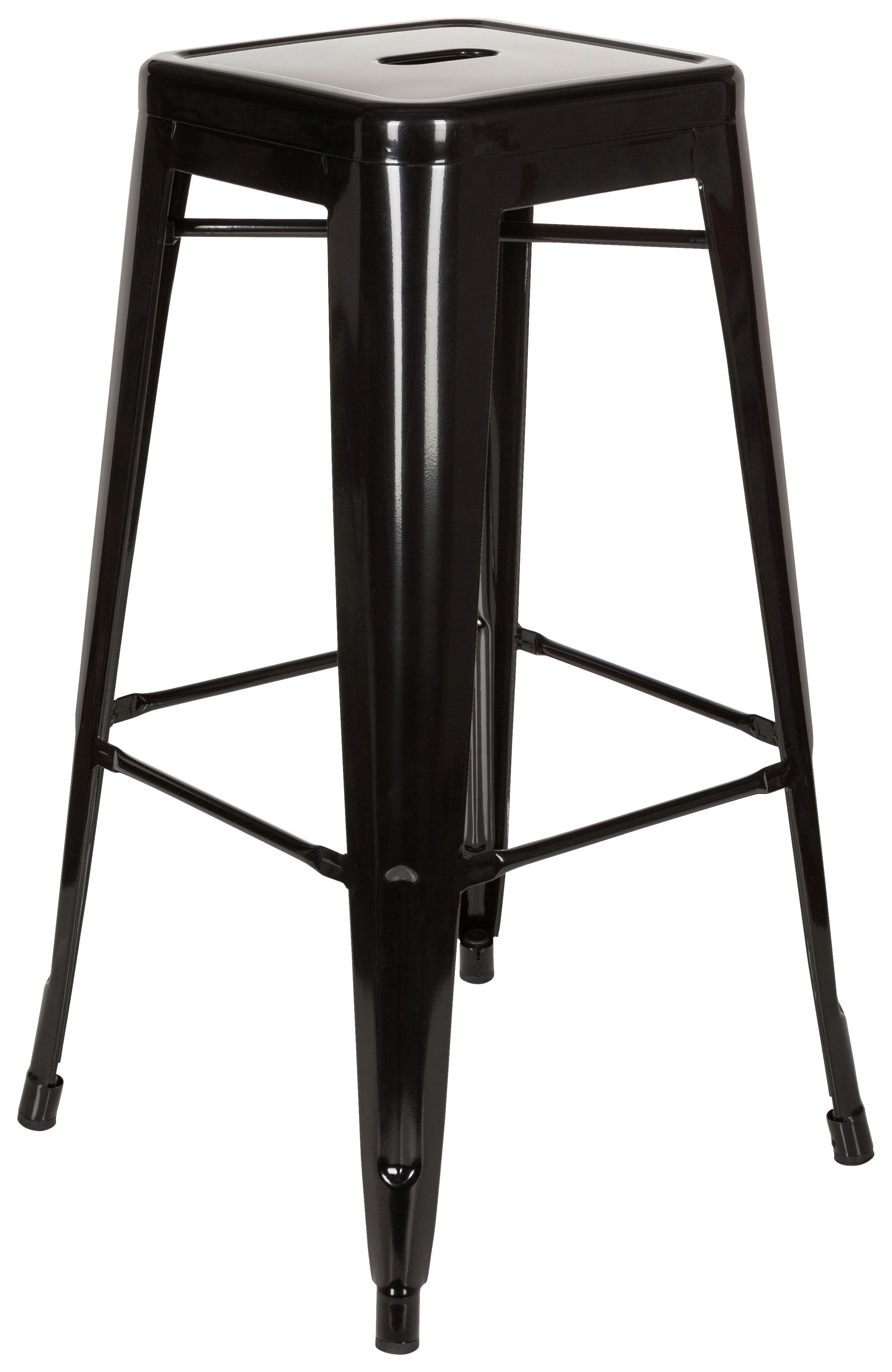 Barhocker Vantaggio High Schwarz Stapelbar