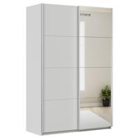 Tolóajtós Szekrény Feldkirch 136/210 Cm - világosszürke/ezüst, Modern, faalapú anyag (136/210/62cm)