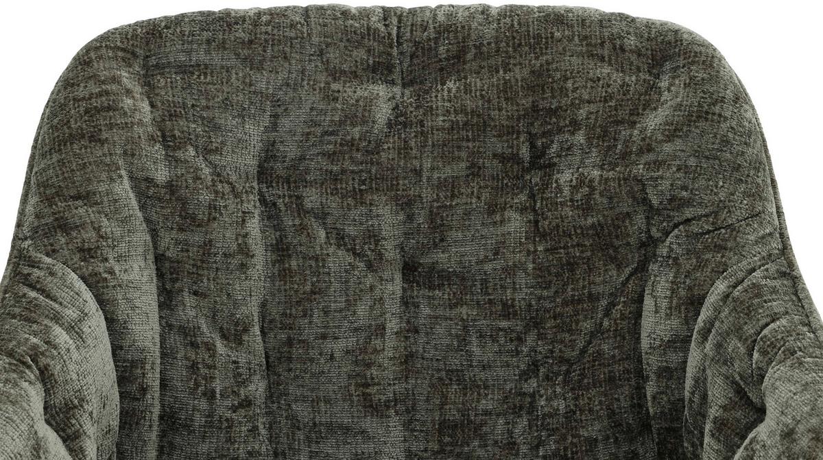 Armlehnstuhl Avegno Grün/Schwarz B: 59,5 cm - Schwarz/Grün, MODERN, Textil/Metall (59,5/84/63,5cm) - Livetastic