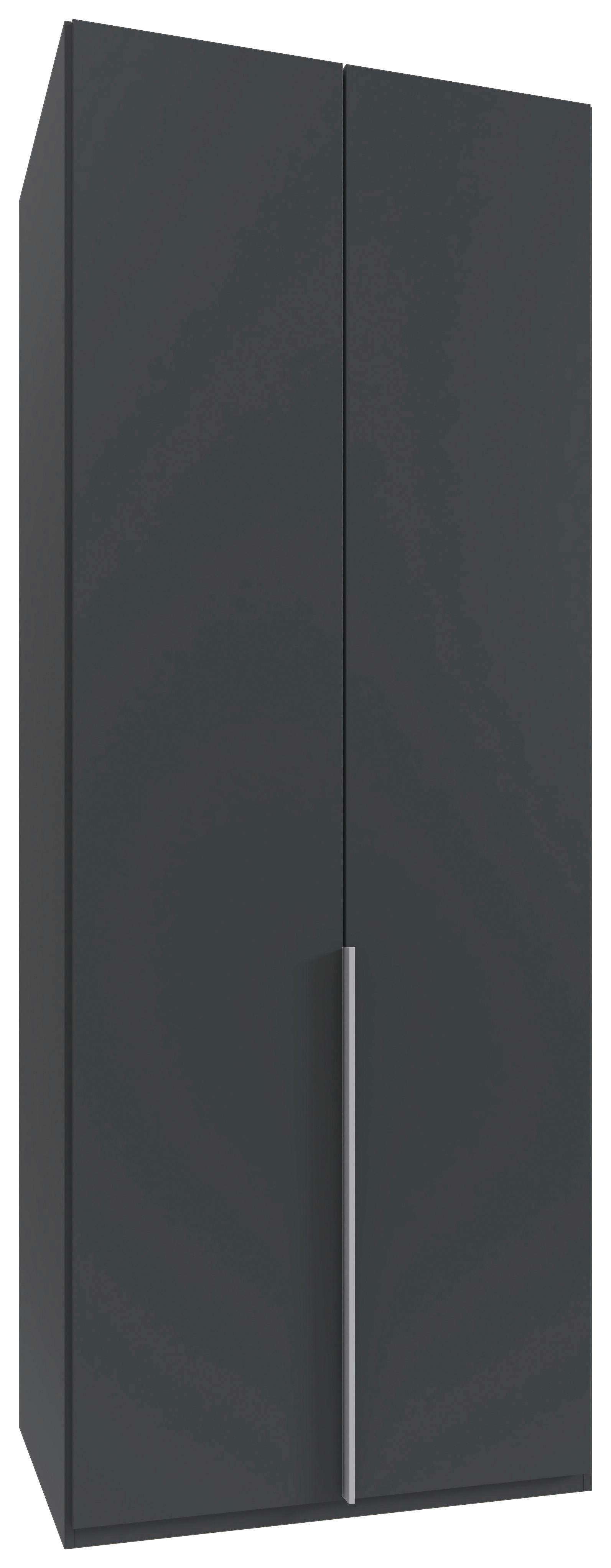 Drehtürenschrank New York Graphitfarben B: 90cm