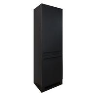 Kuchyňská skříňka pro vstavěný spotřebič - černá, Lifestyle, kompozitní dřevo/plast (60/211/57cm) - MID.YOU