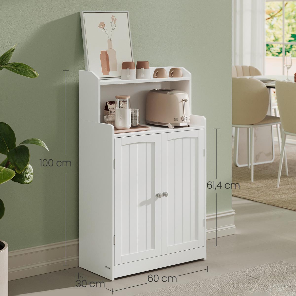 Midischrank Bathroom Cabinet - Weiß, MODERN, Holzwerkstoff (60/100/30cm) - MID.YOU