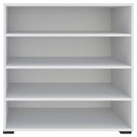 REGÁL UNIT-ELEMENTS MAXI - bílá/černá, Moderní, kompozitní dřevo (91,2/89,6/40cm) - Ondega