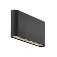 Außenwandleuchte Schwarz L: 17,5 Cm - Schwarz, Design, Metall (17,5/3/9cm) - Nordlux