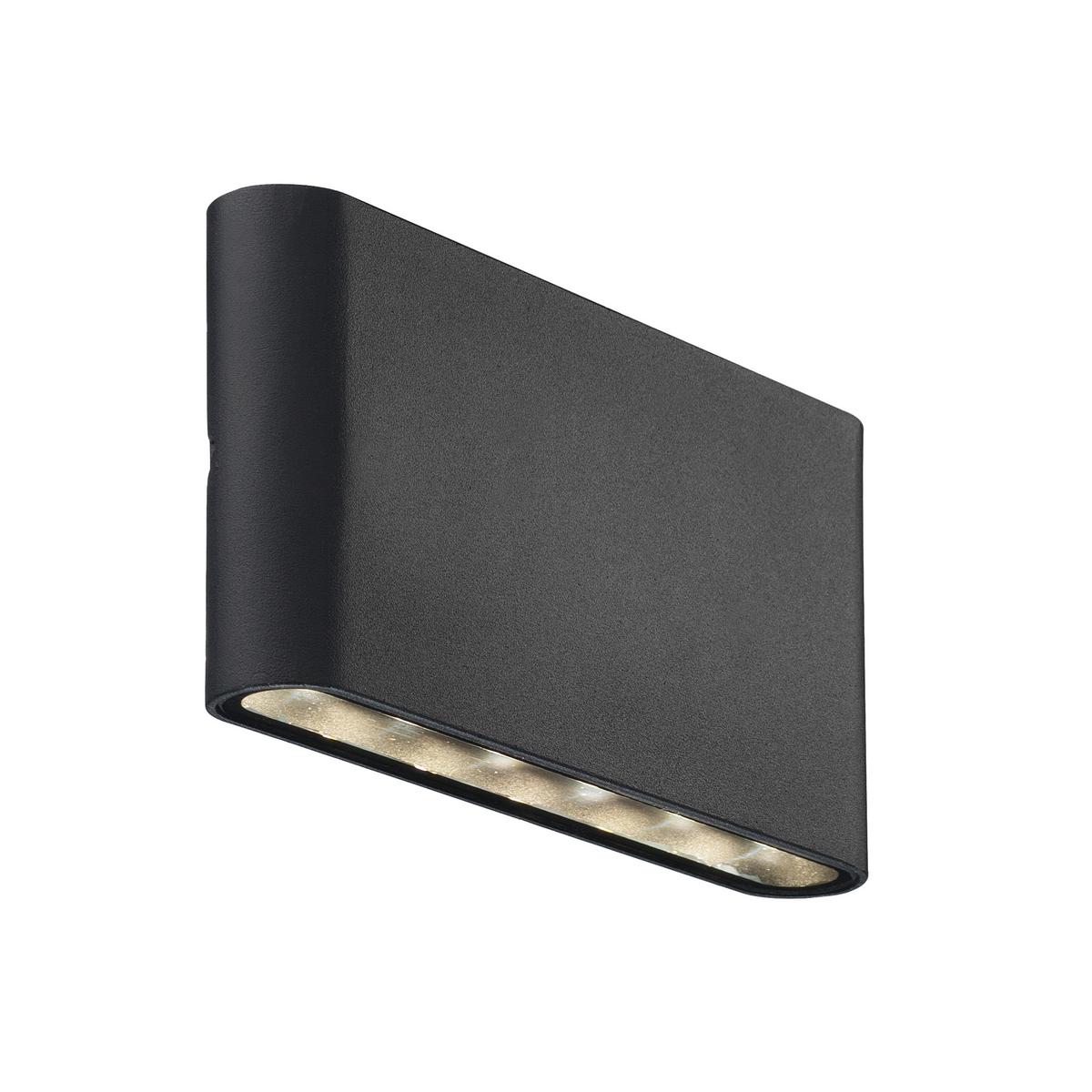 Außenwandleuchte Schwarz L: 17,5 Cm - Schwarz, Design, Metall (17,5/3/9cm) - Nordlux
