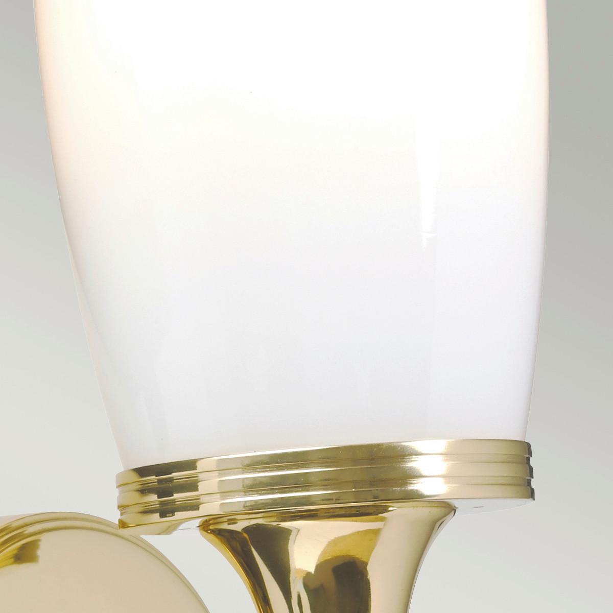 Badezimmer-wandleuchte Bath-Eliot1-Pb - Messingfarben, Natur, Glas/Metall (9/28/13cm) - Elstead Lighting
