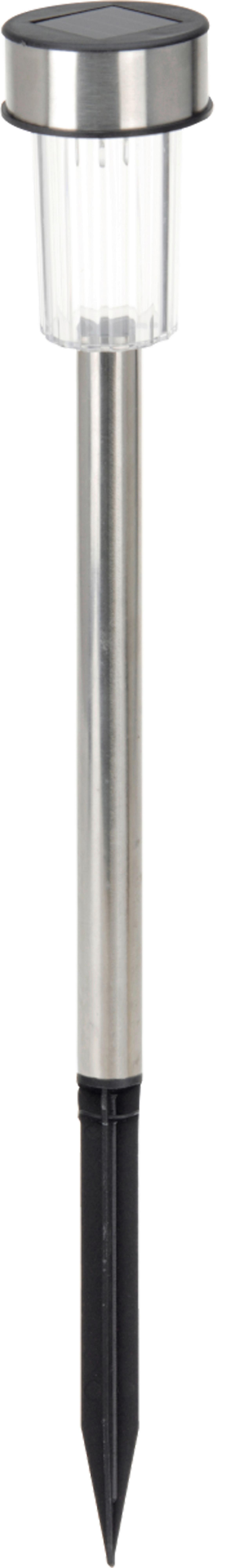 Szolárlámpa Serina - ezüst/nemesacél, Basics, műanyag/fém (4,8cm) - Ondega
