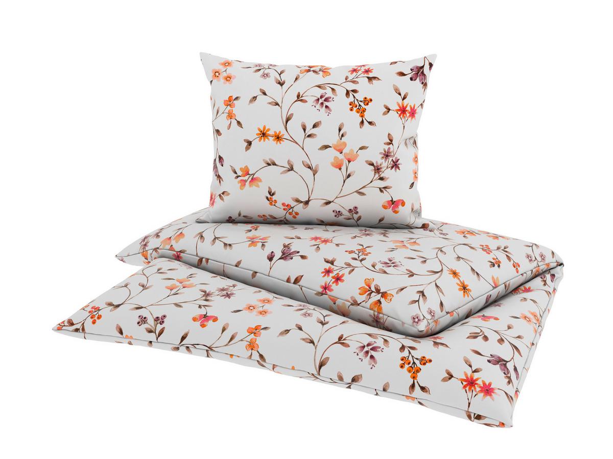 Bettwäsche Antonia - Beige/Orange, ROMANTIK / LANDHAUS, Textil - James Wood