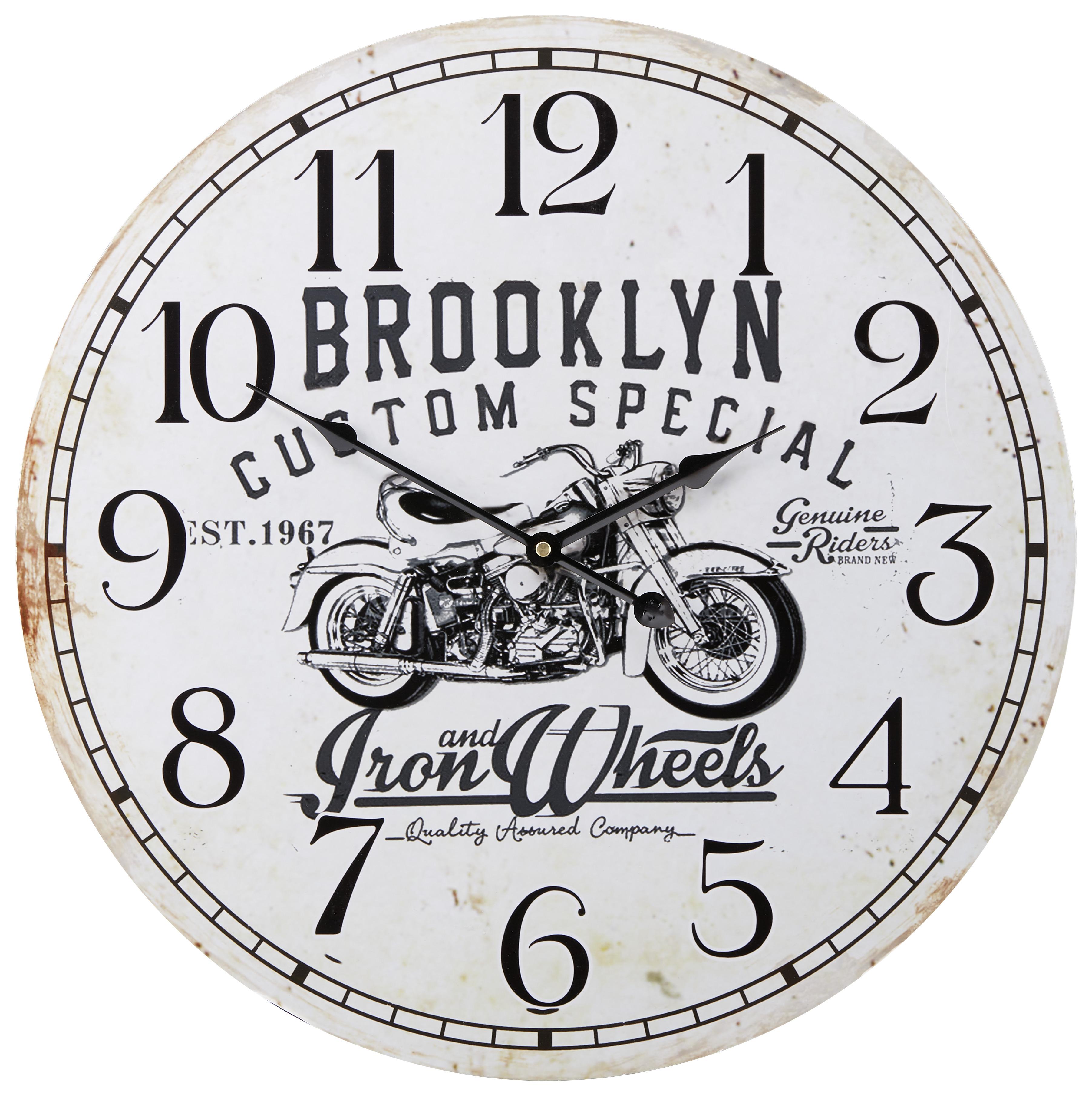 Wanduhr Alexandra Versch. Designs, D: 50 cm - Multicolor, Basics, Papier/Holzwerkstoff (50cm) - Luca Bessoni