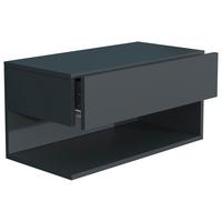 Nachtkästchen USAl XL B: 60 cm Anthrazit - Anthrazit, MODERN, Holzwerkstoff (60/30/32cm) - MID.YOU