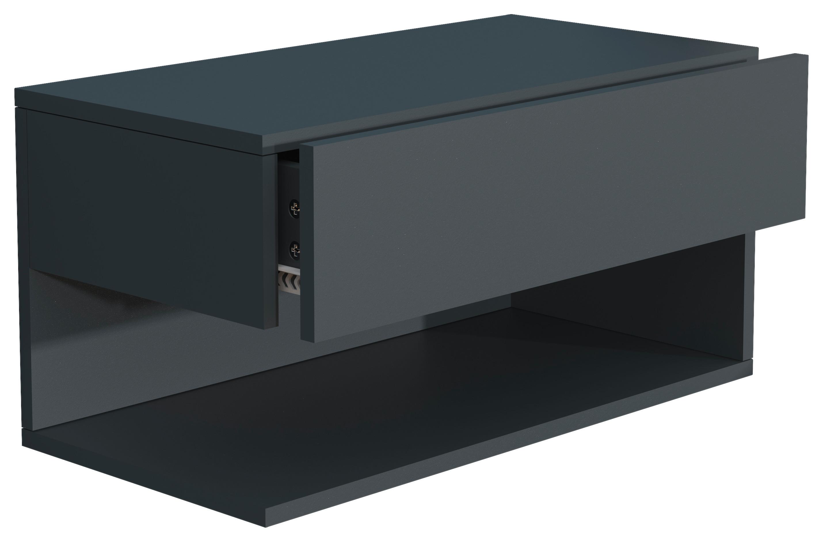 Nachtkästchen Usal Xl B: 60 Cm Anthrazit