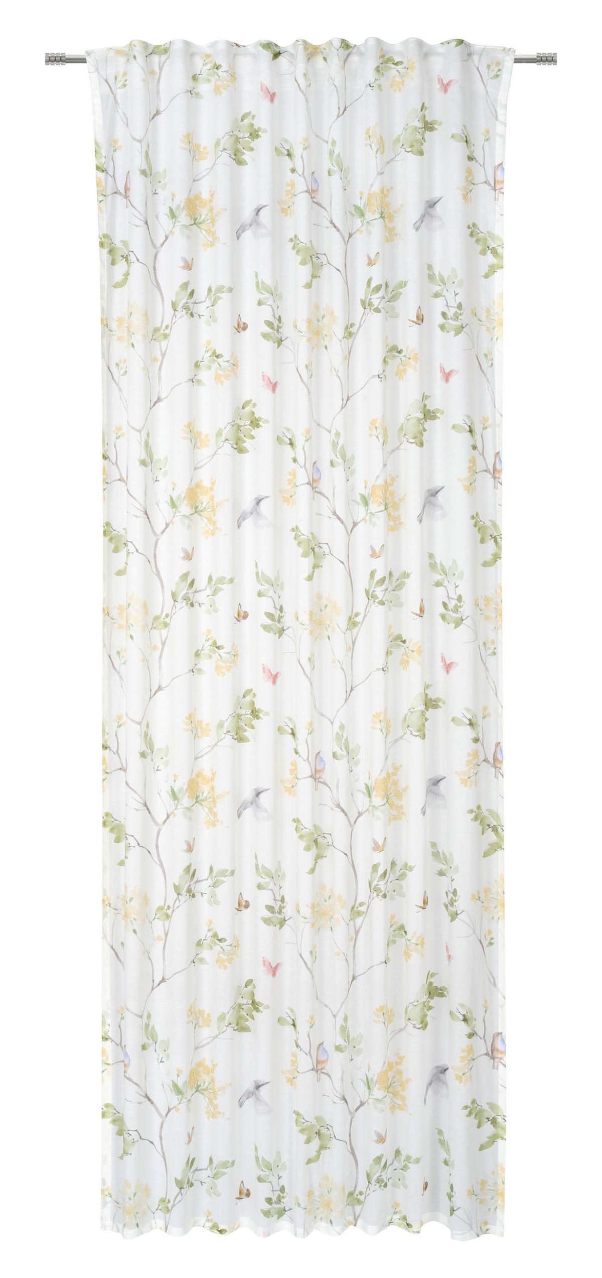 Fertigvorhang Jette - Weiß, ROMANTIK / LANDHAUS, Textil (140/245cm) - James Wood