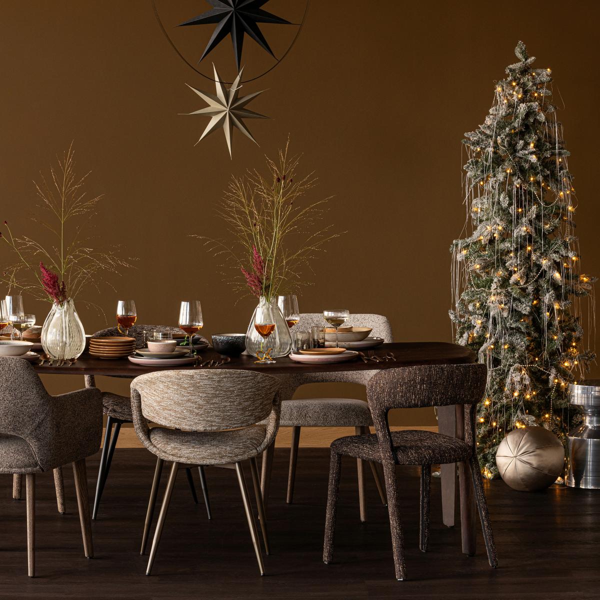 Armlehnstuhl-Set Murat Braun/Taupe B: 61cm - Taupe/Braun, MODERN, Holz/Textil (61/86/60cm) - Livetastic