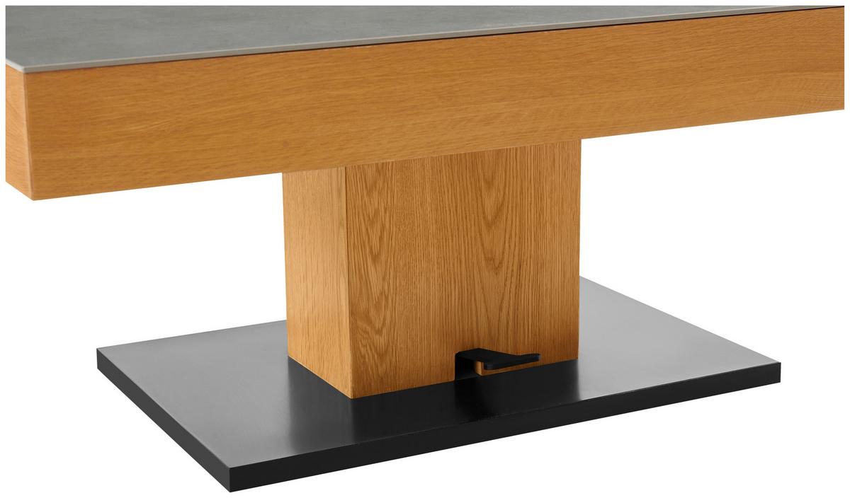 Dohányzóasztal Kapstadt - tölgyfa színű/fekete, Modern, faalapú anyag/fa (110/46/60cm)