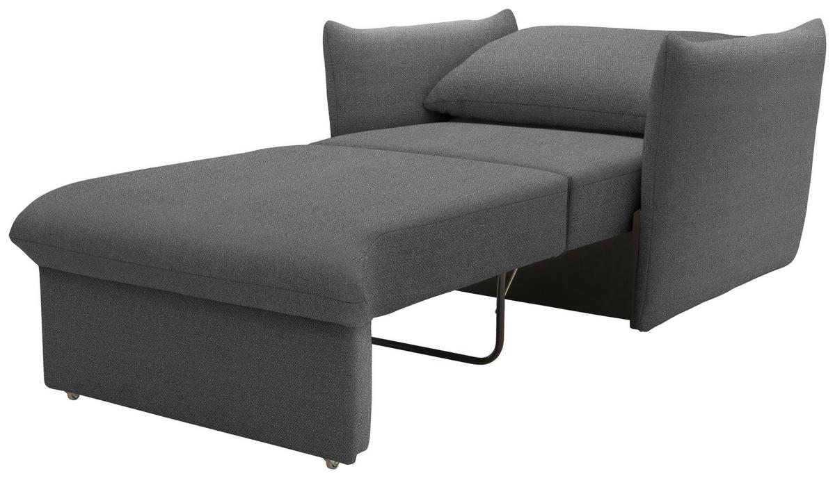 Sessel Looks Grau B: 120 cm - Schwarz/Orange, Design, Textil (120/100/97cm) - LOOKS by W.Joop