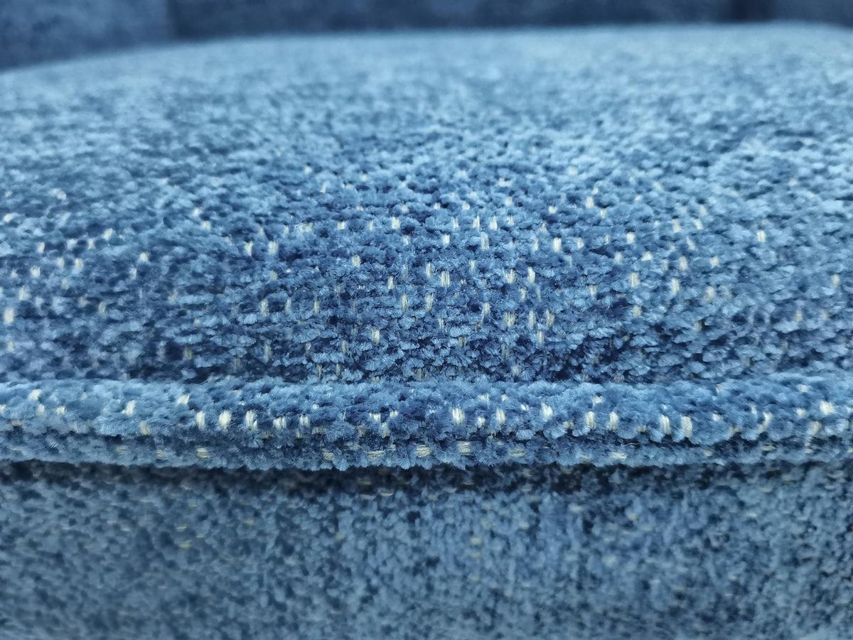 Armlehnstuhl Cory Blau/braun Gepolstert - Blau/Schwarz, MODERN, Textil/Metall (57/84/57cm) - MID.YOU