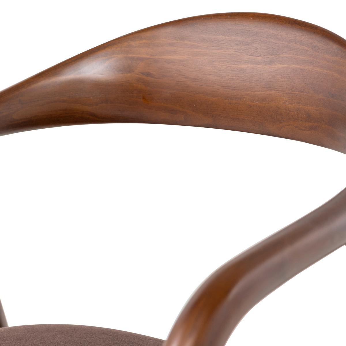ARMLEHNSTUHL-SET Bran Braun 2-teilig - Braun, MODERN, Holz/Textil (57/79/53cm) - Livetastic