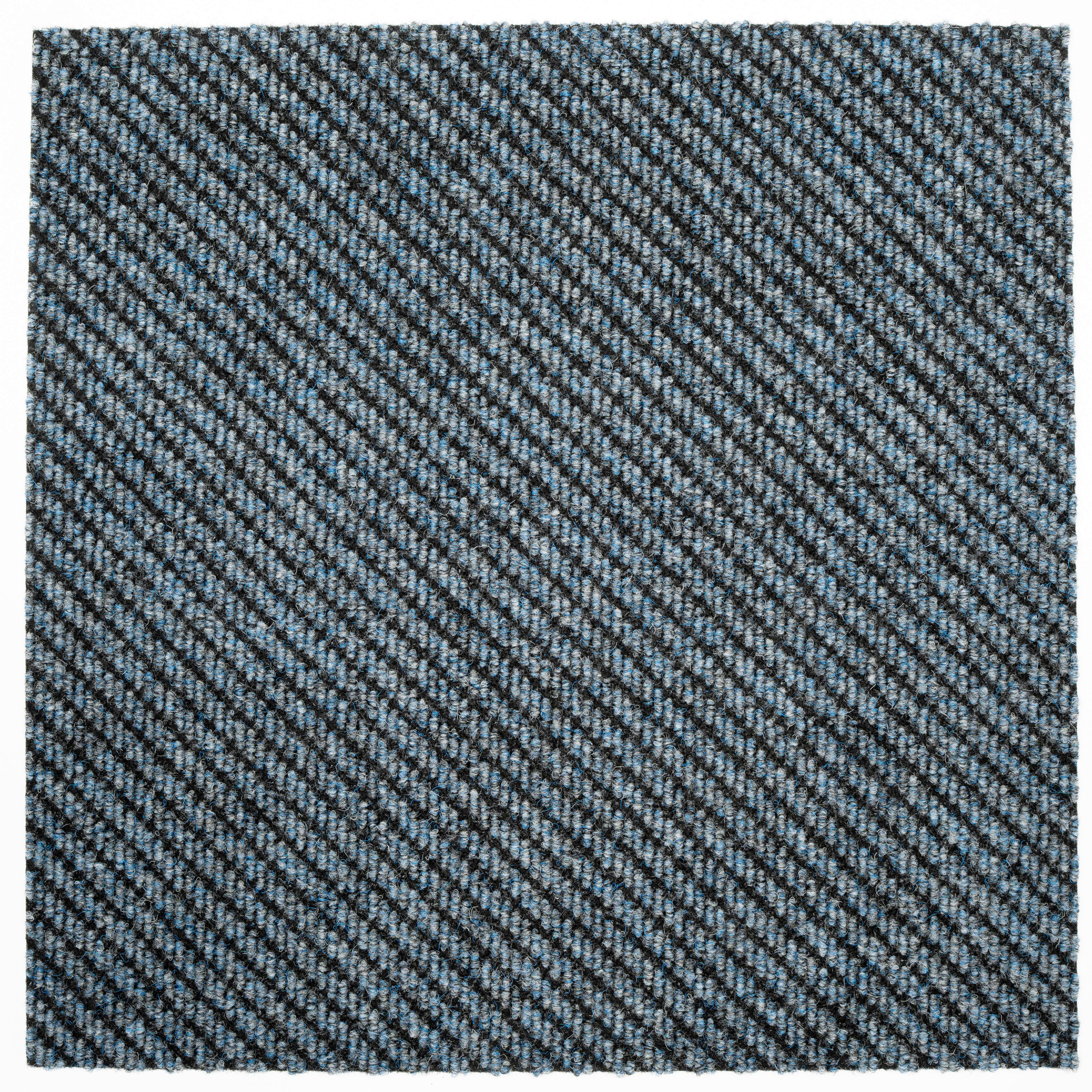 Teppichfliese Graublau Centaur 50x50 cm Florhöhe 4 mm - Graublau, Basics, Textil (50/50cm)