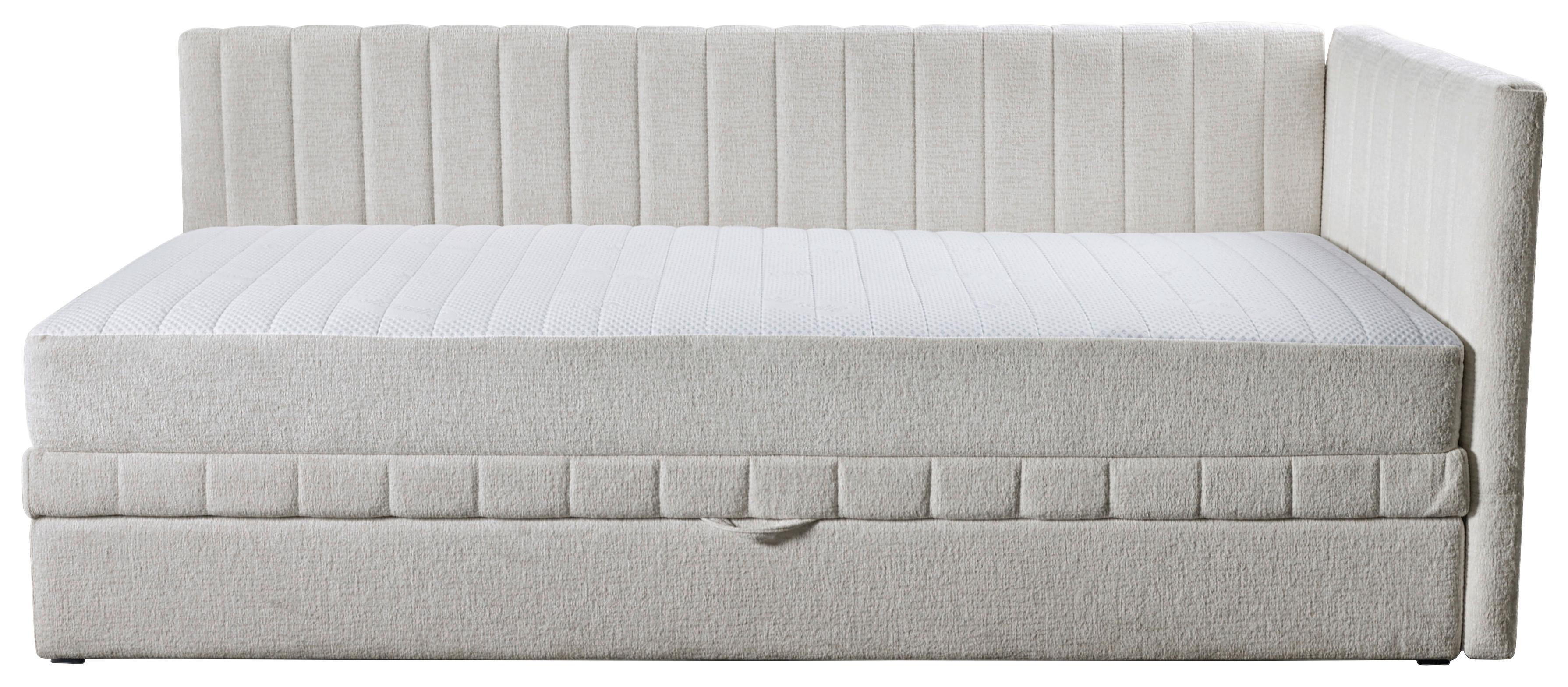 Schlafsofa Roma - Beige/Schwarz, Design, Textil (212/83/99cm) - MID.YOU