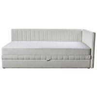 Schlafsofa Roma - Beige/Schwarz, Design, Textil (212/83/99cm) - MID.YOU