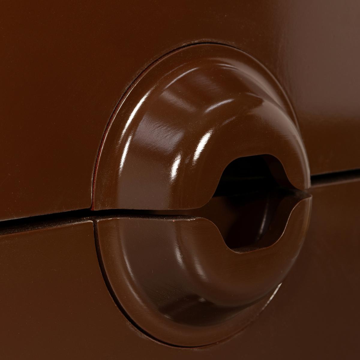 Kommode Merge Braun, Rot B: 44cm - Rot/Braun, Design, Holz (44/120/45cm) - Livetastic