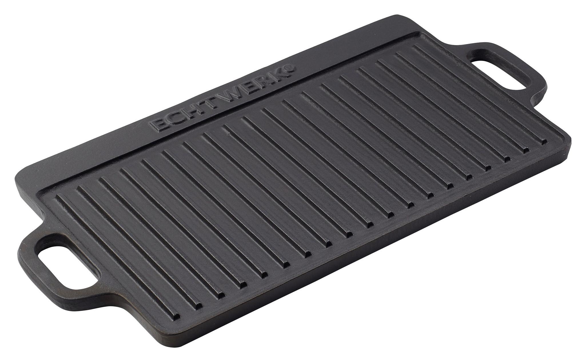 Grillplatte Echtwerk Grillplatte Small - Schwarz, Design, Metall (45,5/23/1,5cm) - Echtwerk