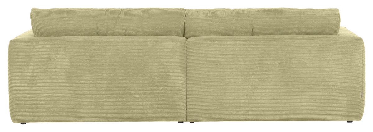 Bigsofa Manolis Hellgrün B: 260 cm - Schwarz/Hellgrün, KONVENTIONELL, Textil (260/66/115cm) - MID.YOU