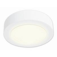 Led-deckenleuchte Ø 17 Cm 1-Flammig Rund - Weiß, Design, Kunststoff/Metall (17/4cm) - Näve