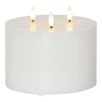 LED-Kerze 411546 LED-Kerze - Weiß, Basics, Naturmaterialien/Kunststoff (15/13cm) - Eglo