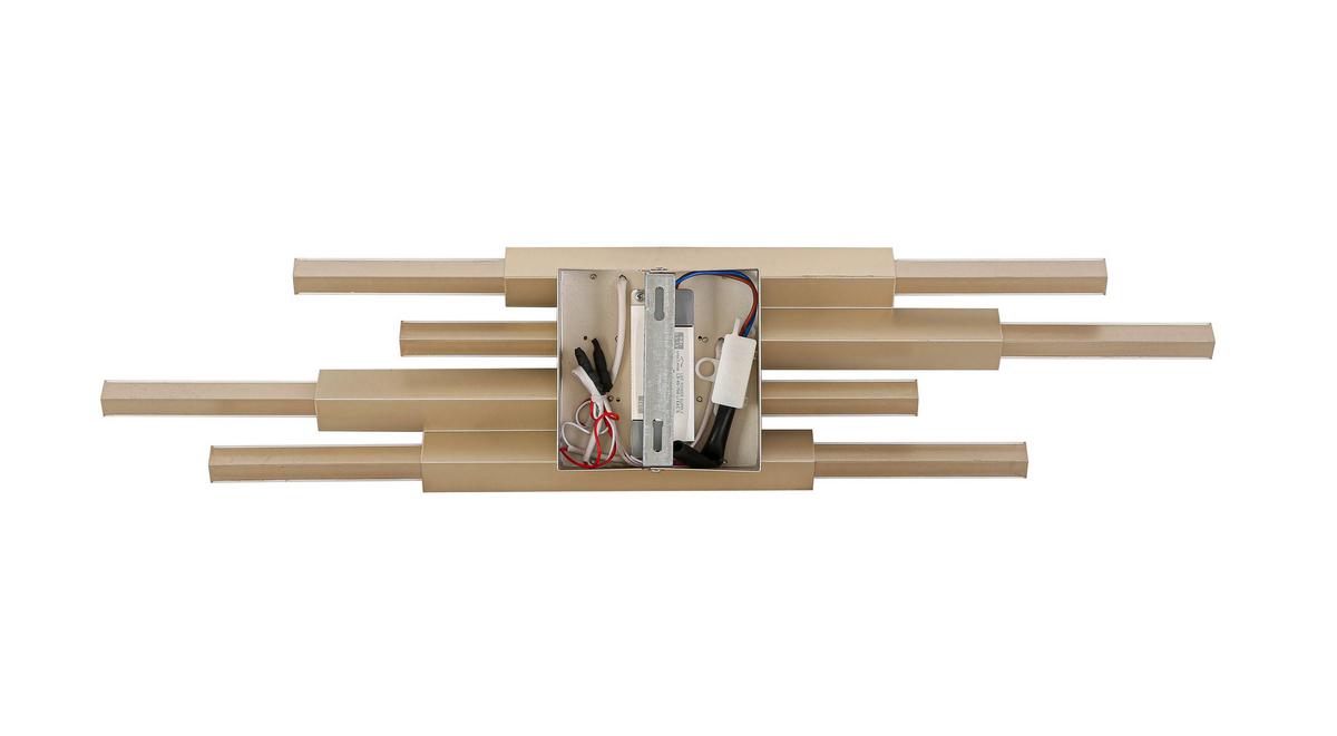 STROPNÍ LED SVÍTIDLO LIR - šampaňská, Moderní, kov/plast (68/15cm) - Mömax