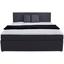 Boxbett Carolina 180x200 Grau - Schwarz/Grau, Basics, Holz/Textil (183/105/209cm) - Carryhome Boxbett Carolina 180x200 Grau - Schwarz/Grau, Basics, Holz/Textil (183/105/209cm) - Carryhome