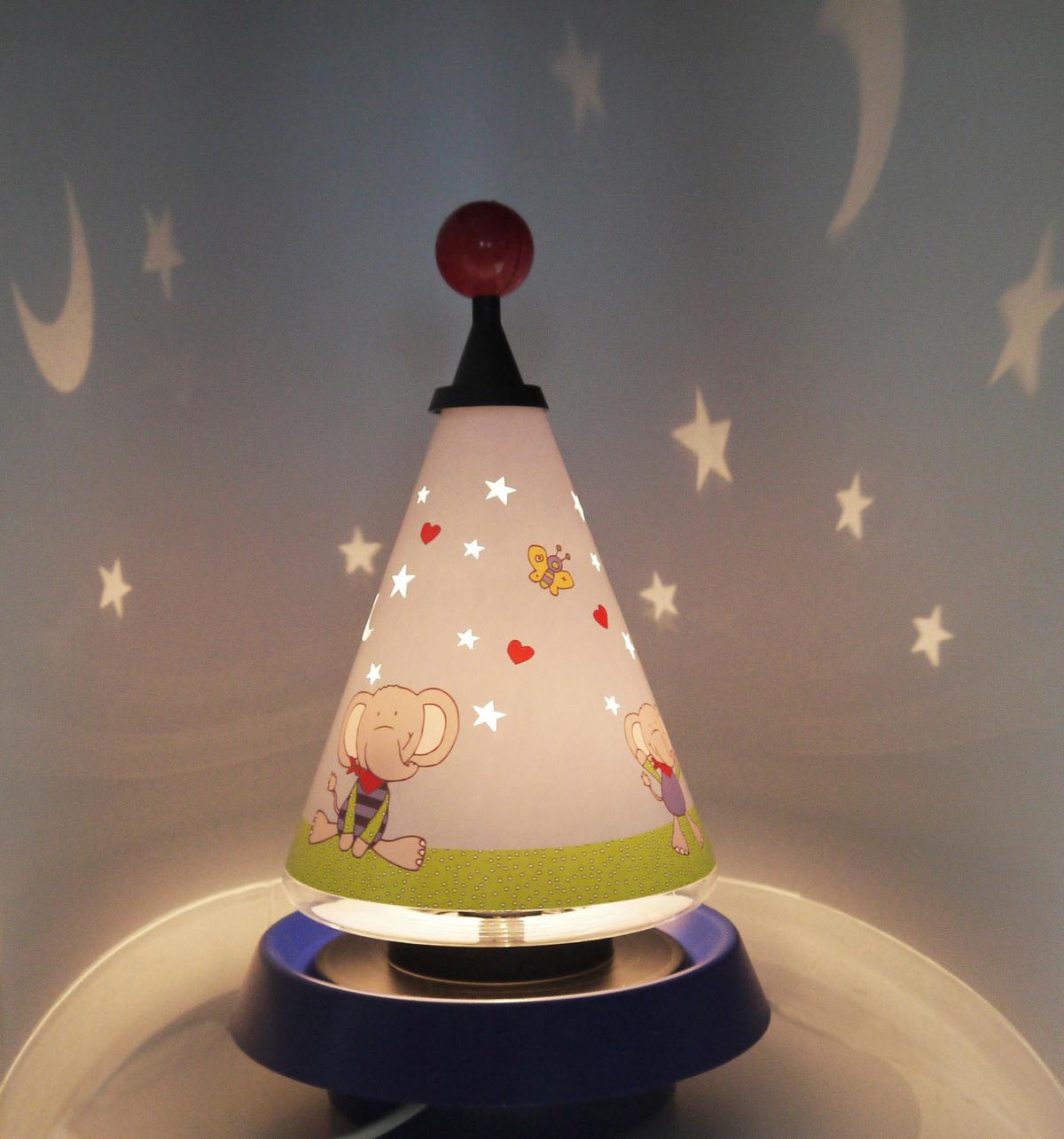 Tischlampe Lolo Lombardo Bla/gelb Für Kinder - Blau/Gelb, LIFESTYLE, Kunststoff (21/35cm) - Niermann