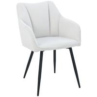 Armlehnstuhl Caro Beige Gepolstert - Beige/Schwarz, KONVENTIONELL, Holz/Textil (55/83/61cm) - Nedis SmartLife