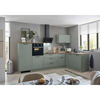 Eckküche Marseille Grün/eiche Dekor S: 320x175 Cm - Eiche Artisan/Grün, Design, Holzwerkstoff (320/175cm) - MID.YOU