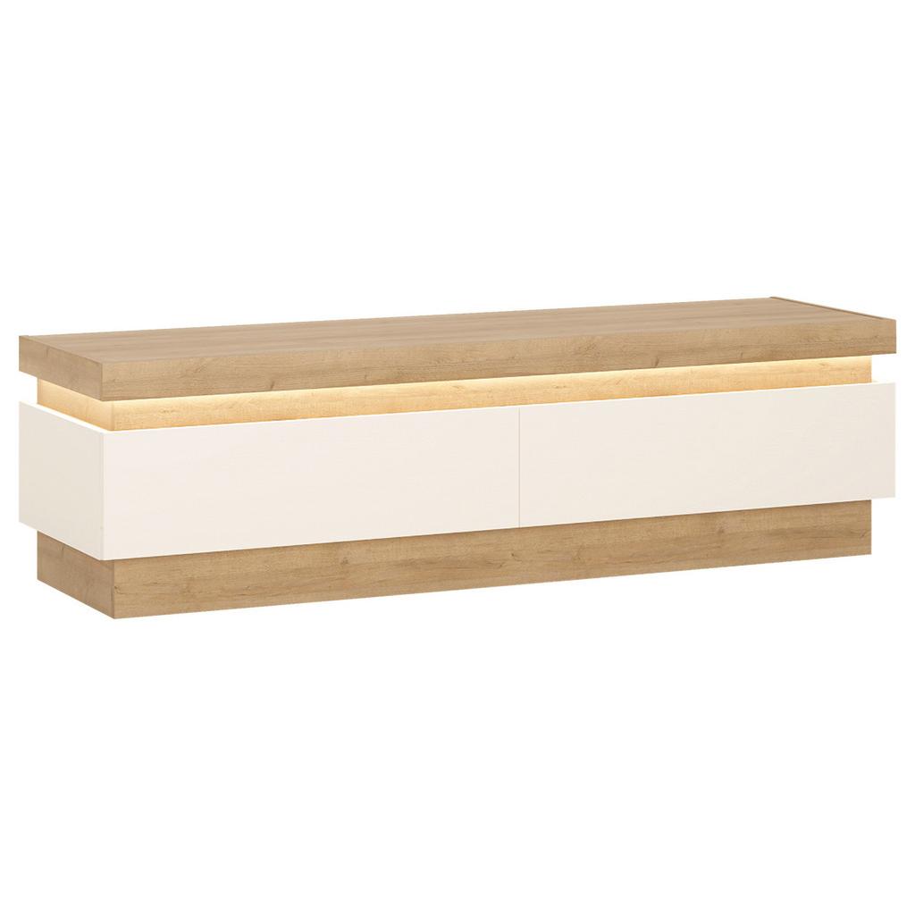 Tv-element Lyon Hell Weiß/eichefarben B: 146 Cm