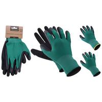Gartenhandschuhe Bertram Grün / Schwarz Gr. S/m, Kunststoff - Schwarz/Grün, Basics, Kunststoff (12,5/24/4cm)