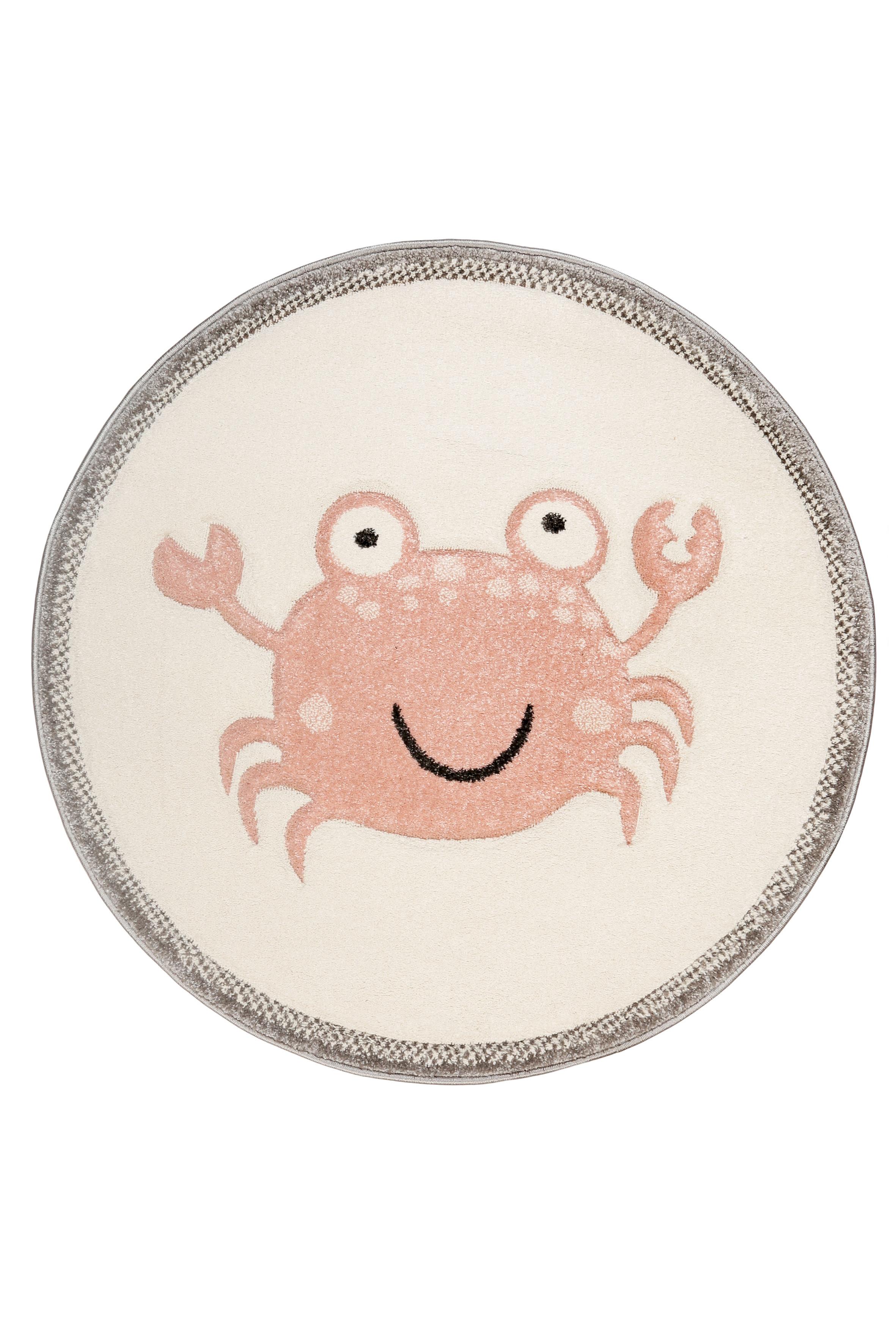 Kinderteppich Crab - Beige/Rosa, Trend, Textil (80cm) - Esprit