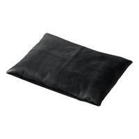 Bankauflage Lederkissen Schwarz B: 45 cm - Schwarz, Design, Leder (45/3/35cm) - MID.YOU