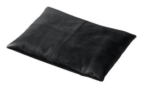 Bankauflage Lederkissen Schwarz B: 45 cm