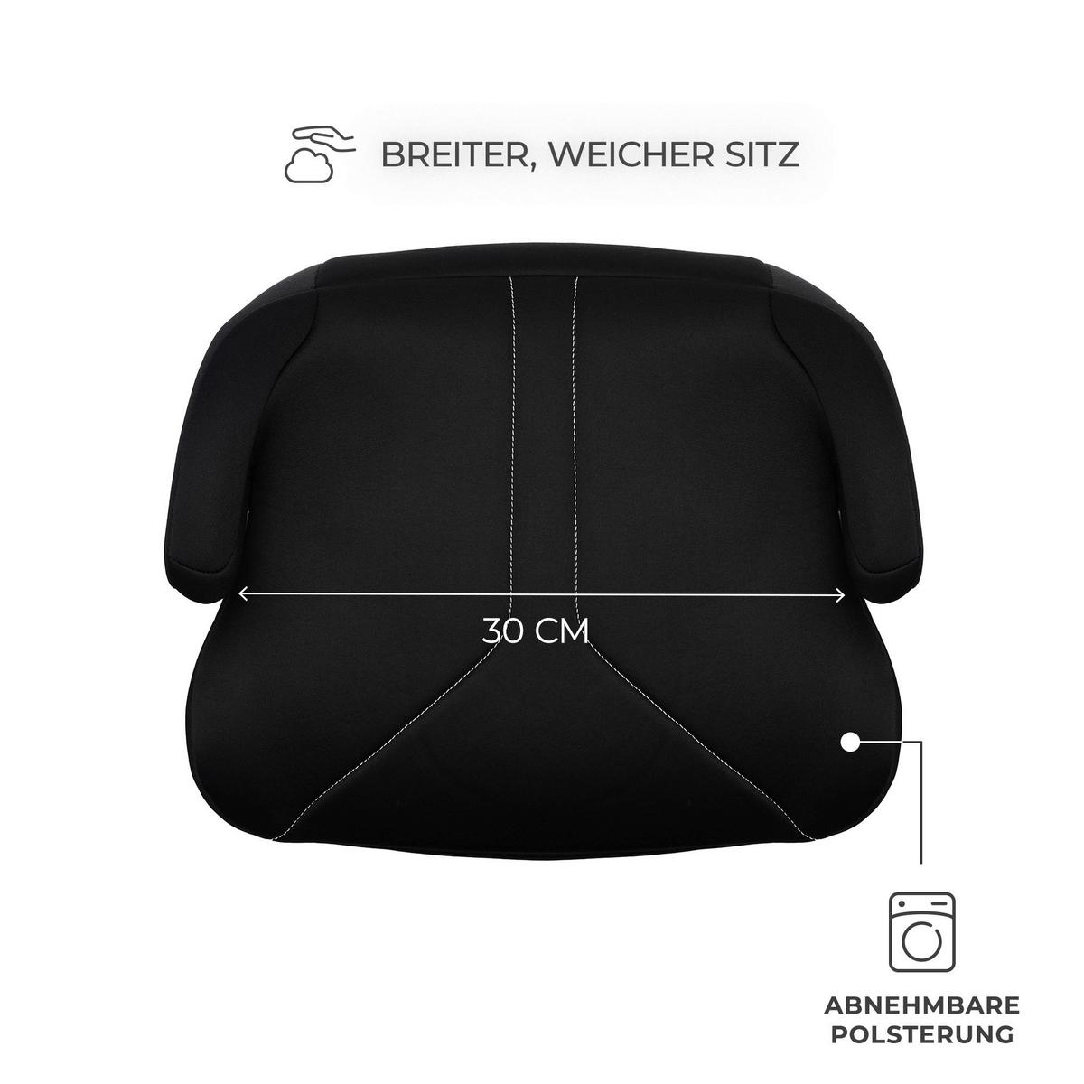 Autositzerhöhung schwarz I-BOOST 2 - Schwarz, Basics, Kunststoff (39/40cm) - Kinderkraft