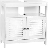 Waschbeckenunterschrank Bbc02wt - Weiß, Trend, Holzwerkstoff (60/60/30cm) - MID.YOU