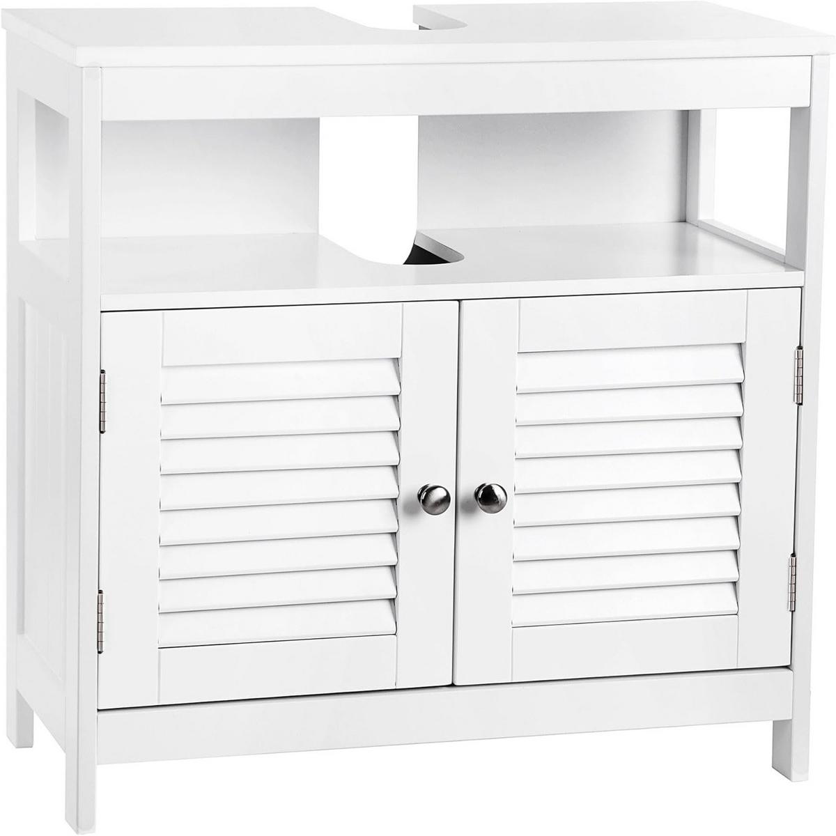 Waschbeckenunterschrank Bbc02wt - Weiß, Trend, Holzwerkstoff (60/60/30cm) - MID.YOU