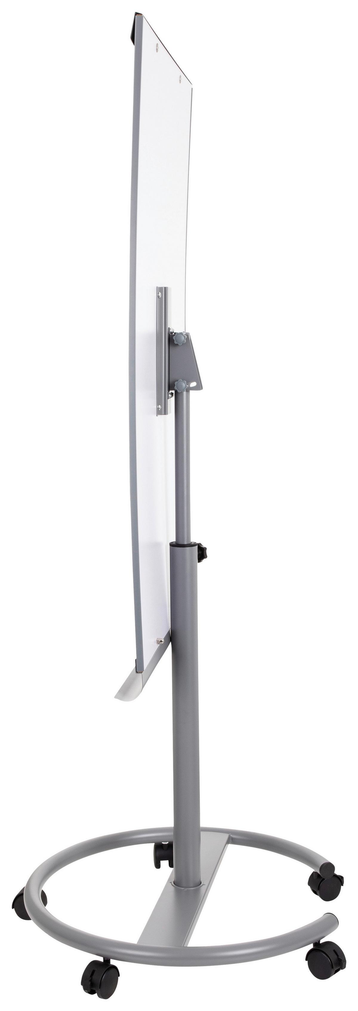 Whiteboard Multiboard - Silberfarben/Weiß, Basics, Kunststoff/Metall (65,5/133-190/60cm) - MID.YOU
