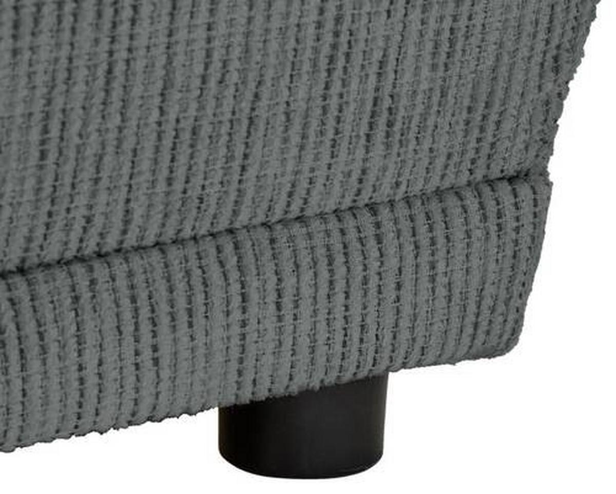 Chaiselongue Nello - Schwarz/Grau, KONVENTIONELL, Textil (93/73/171cm) - MID.YOU
