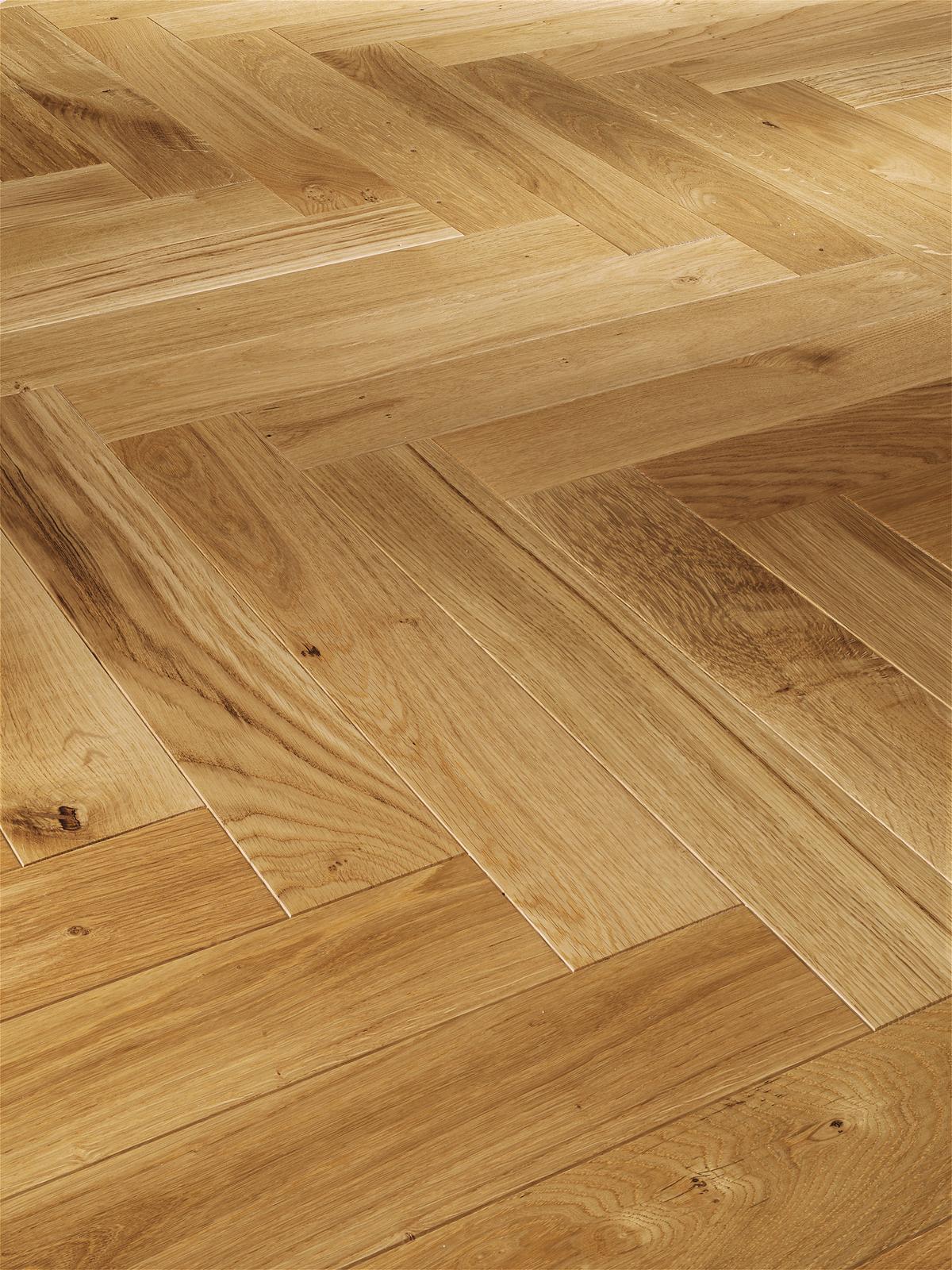 Parkettboden Eiche Braun Matt Fischgrät Stärke 10,5mm - Braun, LIFESTYLE, Holz (57/9,5/1,05cm) - Parador