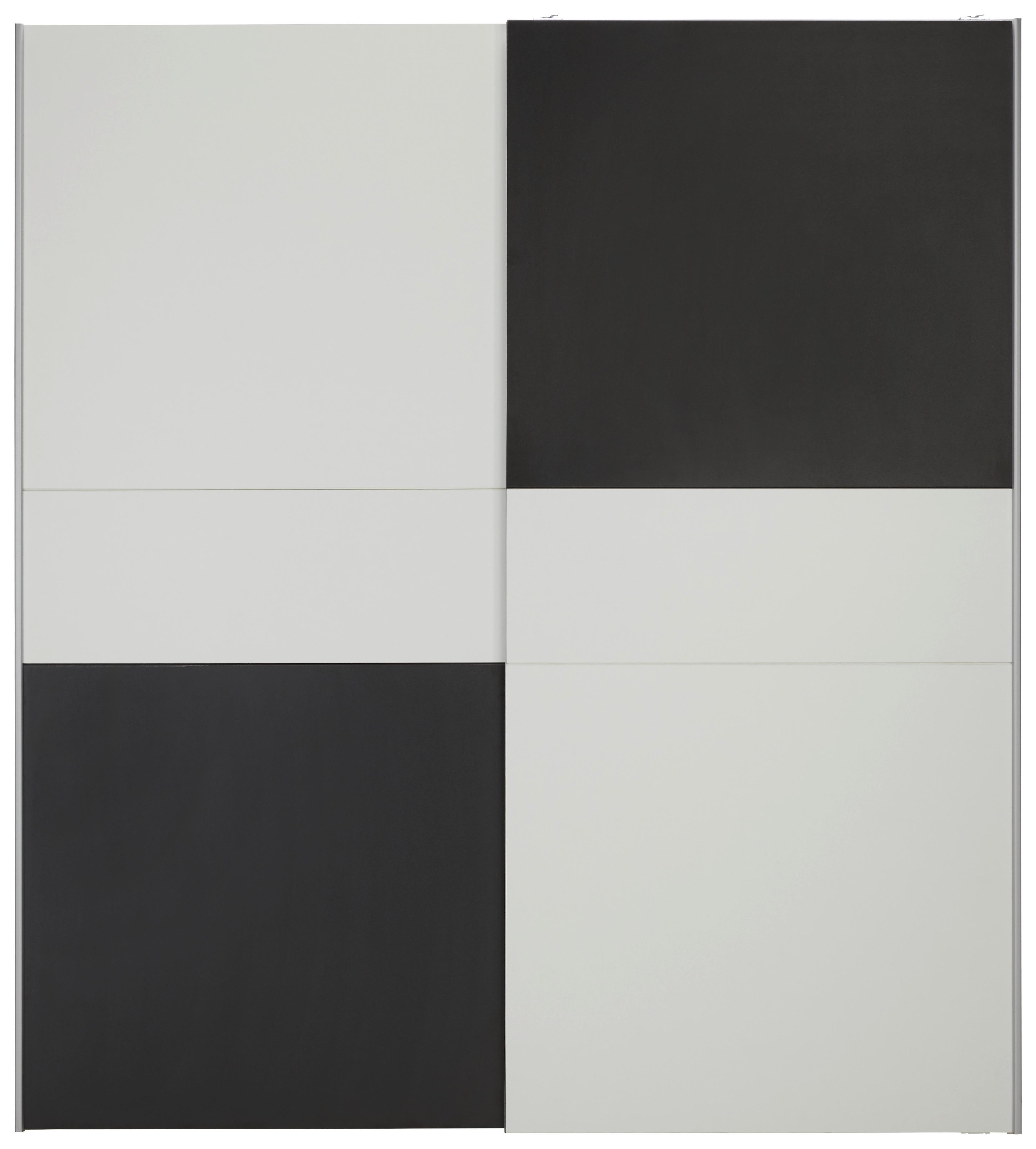 Skříň S Posuvnými Dveřmi Longline - šedá/bílá, Konvenční, kov/kompozitní dřevo (170/191/61cm)
